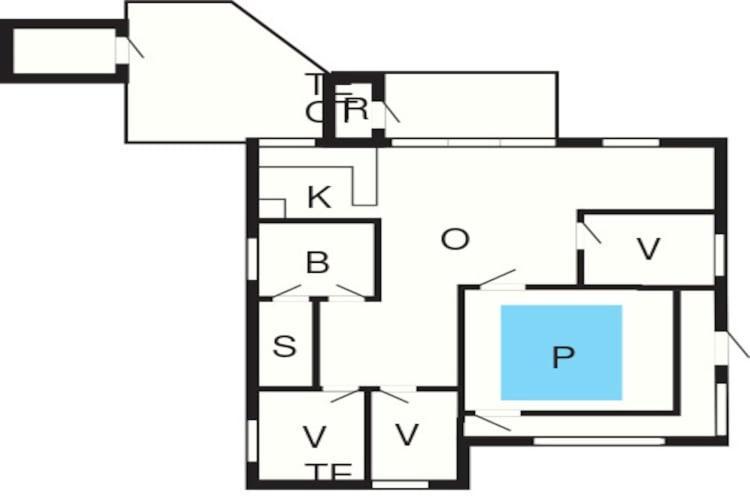 7 Person Holiday Home In Rsted Каре Экстерьер фото